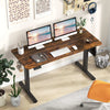 140 x 60 cm Height Adjustable Desk Electric Standing Desk Home Office Brown
