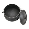 3 Legged Cast Iron Potjie Pot Pre Seasoned Camping Pot Dutch Oven Food Stew Pot