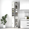 Tall Bathroom Cabinet Freestanding Storage Cabinet Organizer W/ Adjustable Shelf