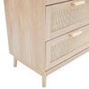 Dusk Isla Natural Wood Effect & Rattan 6 Drawer Chest of Drawers RRP