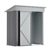5 x 3ft Garden Storage Shed Sliding Door Sloped Roof Outdoor Tool Lockable House