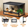 Large Glass Reptile Terrarium Vivarium Lizards Snake Gecko House Tank Habitat