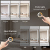 Hollywood Large Makeup Mirror 58*46cm Vanity Mirror Dimmable LED 3 Color Light