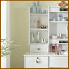 White Dressing Table Stool Set with 10 LED Lighted Mirror Vanity Make up Desk