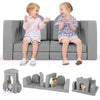 Kids Play Couch Convertible Climb & Crawl Foam and Floor Playset