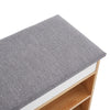 Hallway Shoe Cabinet Bench Storage Shoes Rack Unit Cupboard Cushion Padded Seat