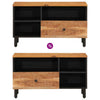 Iiaky TV Cabinet 80x33x46 Solid Wood Acacia,Television Stand for Living I2M0