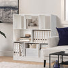 3-Tier Bookcase Storage Shelf Shelving Wooden Display Cabinet Unit Living Room