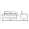 Luxury Faux Leather 2/3 Seater Sofa Couch Settee Padded Seat Armchair Furniture