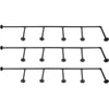 Pipe Bookshelves Industrial Wall Mount DIY Pipe Shelf 3PCS 5-Tier Bracket