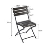 2Pcs Collapsible Outdoor Folding Garden Chair Camping Patio Dining Lounge Seat