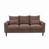 Panana Linen Fabric 2 & 3 Seater Sofa Couch with Wood Legs 3 Colours
