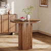 31.5" Round Dining Table for 2 Small Circle Kitchen Dinner Table for Living Room