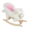 Children Plush Rocking Horse w/ Moving Sounds Riding Toy Kids Ride Seat Rocker