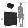 Chest of Drawers Fabric 8-Drawer Dresser for Bedroom, Living Room, Hallway