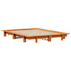 Bed Frame Wax Brown 120x200 Solid Wood Pine W1F5