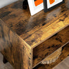 Vintage Retro Tv Cabinet Stand Media Storage Unit Rustic Style Furniture 2 Doors