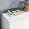 Side Cabinet with 2 Door Cabinet and 2 Drawer for Home Office White