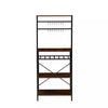 Kitchen Baker's Rack Microwave Oven Stand with Storage Shelves,Metal Frame/6Hook