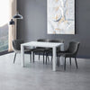 Modern Rectangular Dining Table White High Gloss MDF Wood Kitchen 120x80x75cm