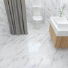 24x Square Floor Tiles Marble Effect Vinyl Flooring Self Adhesive Covering 5m²