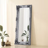 173cm Vintage Baroque Embossed Wooden Frame Full Body Length Mirror Wall Mounted