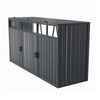 OUTDOOR WHEELIE BIN STORAGE DOUBLE AND TRIPLE SHED METAL DUSTBIN RUBBISH SCREEN