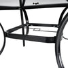 Outdoor Glass Metal Frame Bistro Dining Table Cocktail Table Garden Patio Table