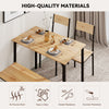 Modern Dining Table and Chairs Set Table+2 Chairs+Bench Dining Set Space Saving