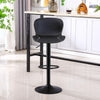 Ralex-chair Bar Stool, Barstools Height Adjustable Made of PU Leather, Black