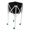 Foldable Tennis Ball Hopper Basket Cart Light Aluminum Alloy Trolley BA
