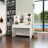 White Dressing Table with LED Hollywoo Mirror Modern Makeup Desk Vanity Table UK