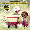 Beach Trolley Outdoor Utility Garden Cart Folding Wagon Cart With Canopy