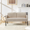 Luxury 2 Seater Corduroy Fabric Couch Living Room Sofa Armchair with 2 Pockets