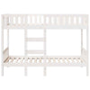 Bunk Bed White 90x200 Solid Wood Pine C1Q1