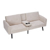 Sofabed 3 Seater Cup Holder Table Click Clack Recliner Settee Couch Sofa Sleeper