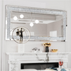 LUVODI Extral Large Crushed Diamond Mirror XL Rectangle Wall Mirror for Entryway