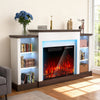 Electric Fireplace Flame Heater,Timer&20 Color LED Light TV Cabinet BIG Dceqbjtq