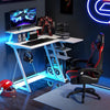 L-Shaped Gaming Desk Small Computer Desk Corner Gamer Desk w/Outlets & USB Ports