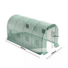 Walk-in Tunnel Greenhouse Gardening Planting Shed Door Window Vents Polytunnel