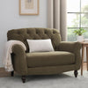 Dusk Hebden Olive Matte Velvet Loveseat RRP £351