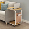C Shaped Side Table for Sofa Coffee End Tables Bedside Tables with Storage Bag
