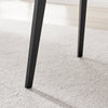 Koko Oak Wood Effect 100cm Round Dining Table Black Legs Scandi Compact