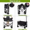 Heavy Duty Folding Wagon Cart Trolley Garden Camping Festival Beach Trailer