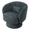 Swivel Cuddle Chair Velvet Fabric Rotating Single Sofa Accent Lounge Armchair UK