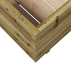 Iiaky Garden Planter 90x90x49.5 Impregnated Wood Pine,Wooden Garden V1Q7