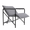 Padded Armchair Leisure Chair with Metal Frame for Living Room Bedroom Office