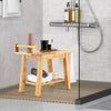 Shower Seat Bench Bathroom Seat Stool Elderly Disabled 2-Tier Organizer Stool