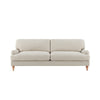 Dusk Hampshire Beige Textured Weave Traditional 3 Seater Sofa RRP £825