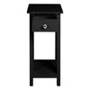 Narrow Sofa Side Bedside Table Cabinet Nightstand Storage Drawer Shelf Racking